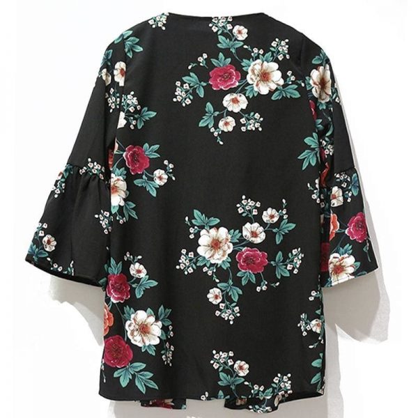 The Best Women Tops Floral Print Blouse Shirt Online - Takalr