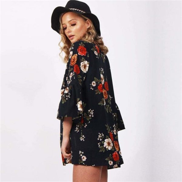 The Best Women Tops Floral Print Blouse Shirt Online - Takalr