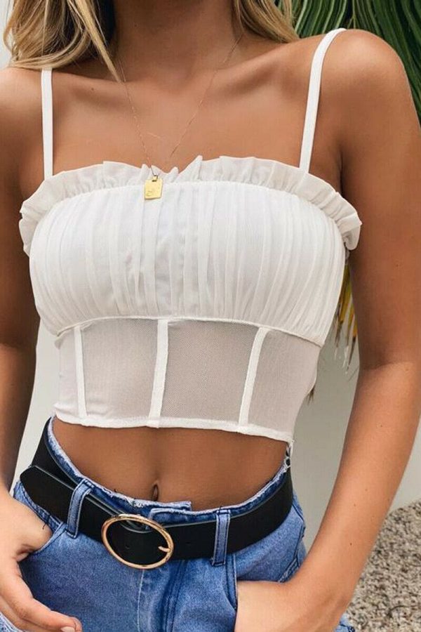 The Best Women Tops Summer Top Cropped Tank Top Women Blouse Online - Takalr