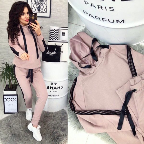 The Best Womens 2pcs Sport Sets Lady Autumn Tracksuit Long Sleeve Hoodie Tops Sweatpants Warm Outfits Running Suit Sportswear Online - Takalr