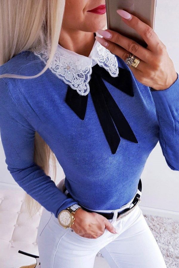 The Best Women's Autumn Blouse Long Sleeve Fashion Ladies Bowknot Slim Fit Tee shirt Casual OL Shirt Top Outwear Streetwear Online - Takalr