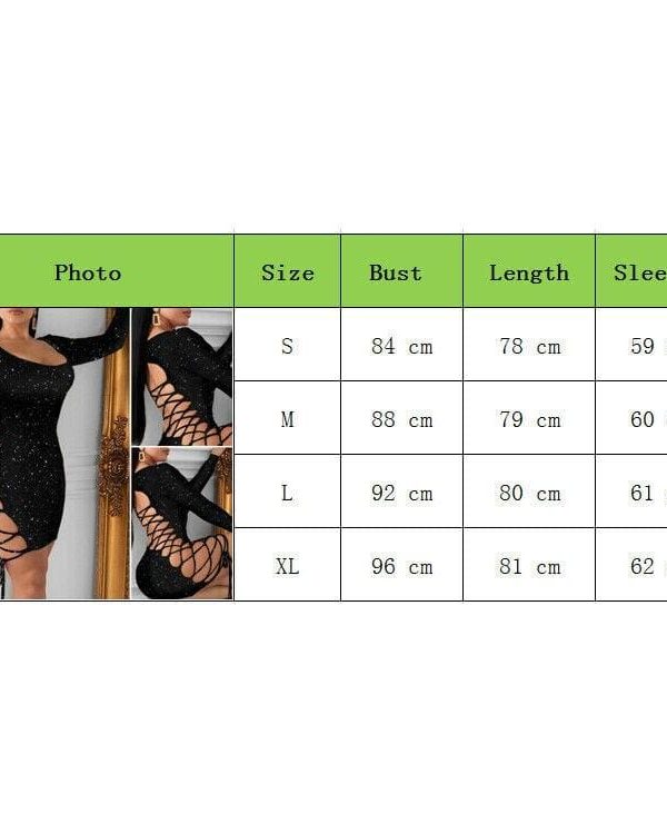 The Best Women's Bandage Bodycon Dress Ladies Long Sleeve Backless Evening Party Clubwear Short Mini Female Dress Online - Takalr