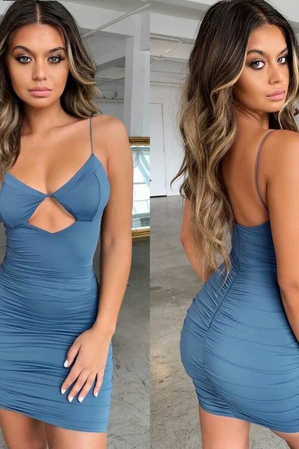 The Best Women's Bandage Bodycon Sleeveless Dress Ladies Summer Casual Sexy Backless Evening Party Nigthclub Strap Dress Online - Takalr