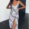 The Best Women's Bodycon V-neck Sleeveless Elegant Dress Evening Party Summer Beach Backless Fashion Casual Loose Sundress Online - Takalr