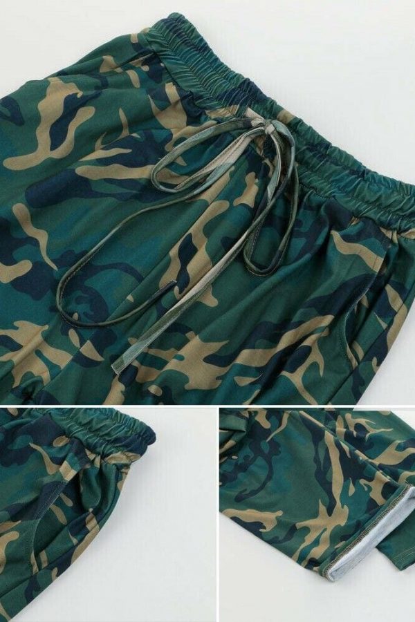 The Best Women's Camo Elastic Cargo Trousers Casual Loose Pants Fashion Ladies Military Army Combat Camouflage Pants New Online - Takalr