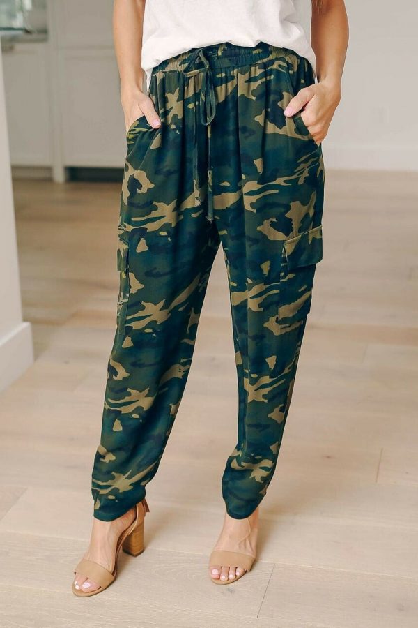 The Best Women's Camo Elastic Cargo Trousers Casual Loose Pants Fashion Ladies Military Army Combat Camouflage Pants New Online - Takalr