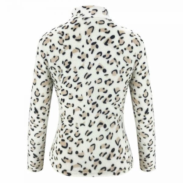 The Best Women's Casual Hoodie Sweatshirt Leopard Long Sleeve Pullover Hoody Jumper Fashion Zipper V Neck Winter Warm Tops Online - Takalr