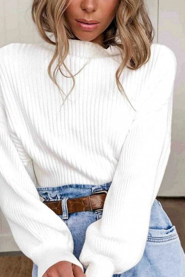 The Best Women's Casual Long Sleeve Baggy Sweatshirts Pullover Tops Jumper Autumn Winter Warm Casual Knitwear Outwear Online - Takalr