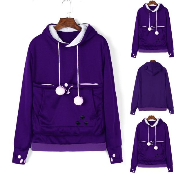 The Best Women's Hoodie Sweatshirt Casual Hooded Jumper Top Autumn Winter Long Sleeve Pullover Outwear Online - Takalr