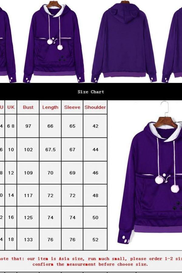 The Best Women's Hoodie Sweatshirt Casual Hooded Jumper Top Autumn Winter Long Sleeve Pullover Outwear Online - Takalr