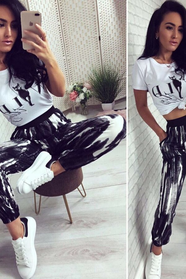 The Best Women's Leopard Print Pants Slim Trousers Skinny Fashion Pants Elastic High Waist Pants Sweatpants Online - Takalr