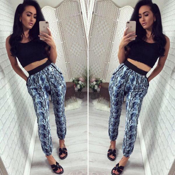 The Best Women's Leopard Print Pants Slim Trousers Skinny Fashion Pants Elastic High Waist Pants Sweatpants Online - Takalr