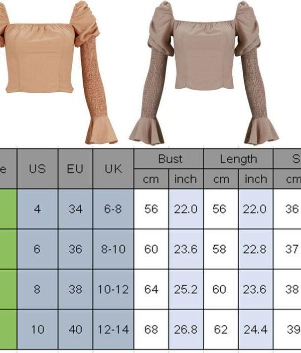 The Best Women's Long Bell Sleeve Tops Square Neck Casual Tunics Crop Workout OL Shirt Blouse Tee Women Clothing Online - Takalr