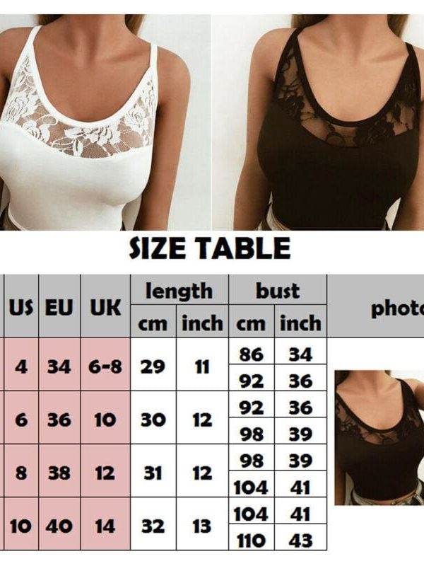 The Best Women's Sleeveless Summer Bustier Crop Top Vest Casual Solid Lace Hollow Out Skinny Tank Beach Holiday Camisole Tops Online - Takalr