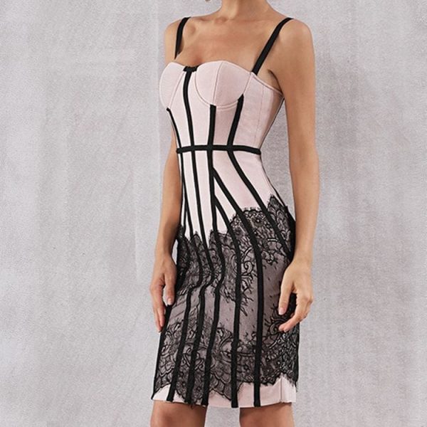 The Best Women's Sling Lace Bandage Dress Online - Takalr