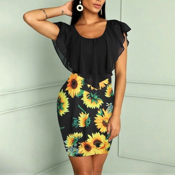 The Best Womens summer dress fashion Sleeveless O-Neck women Vintage dresses Online - Source Silk