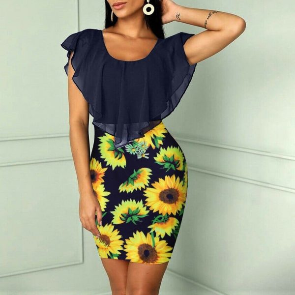 The Best Womens summer dress fashion Sleeveless O-Neck women Vintage dresses Online - Source Silk