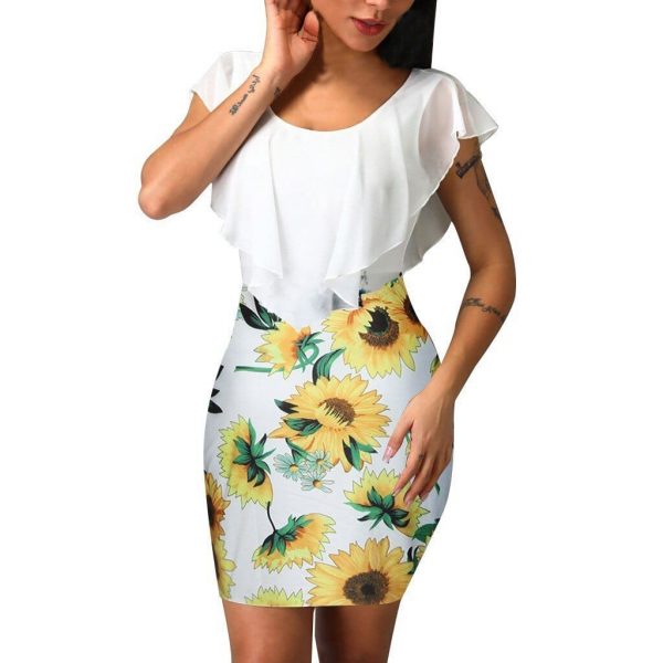 The Best Womens summer dress fashion Sleeveless O-Neck women Vintage dresses Online - Source Silk