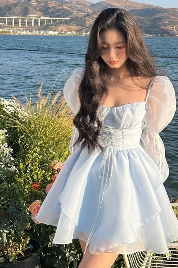 Summer Sweet Mini Dress Elegant Fashion Womens  Chic Dress