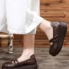 Front Cross Buckle Handmade Retro Sandals Women Sandals